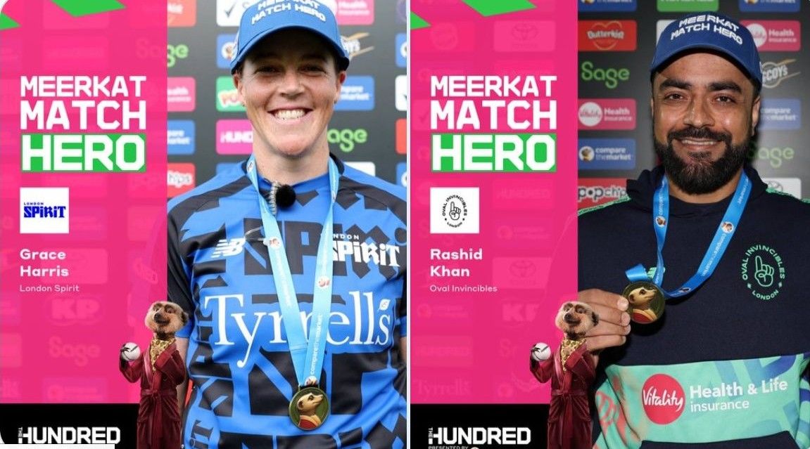 Rashid Khan and Grace Harris impress in opener. @thehundred/X