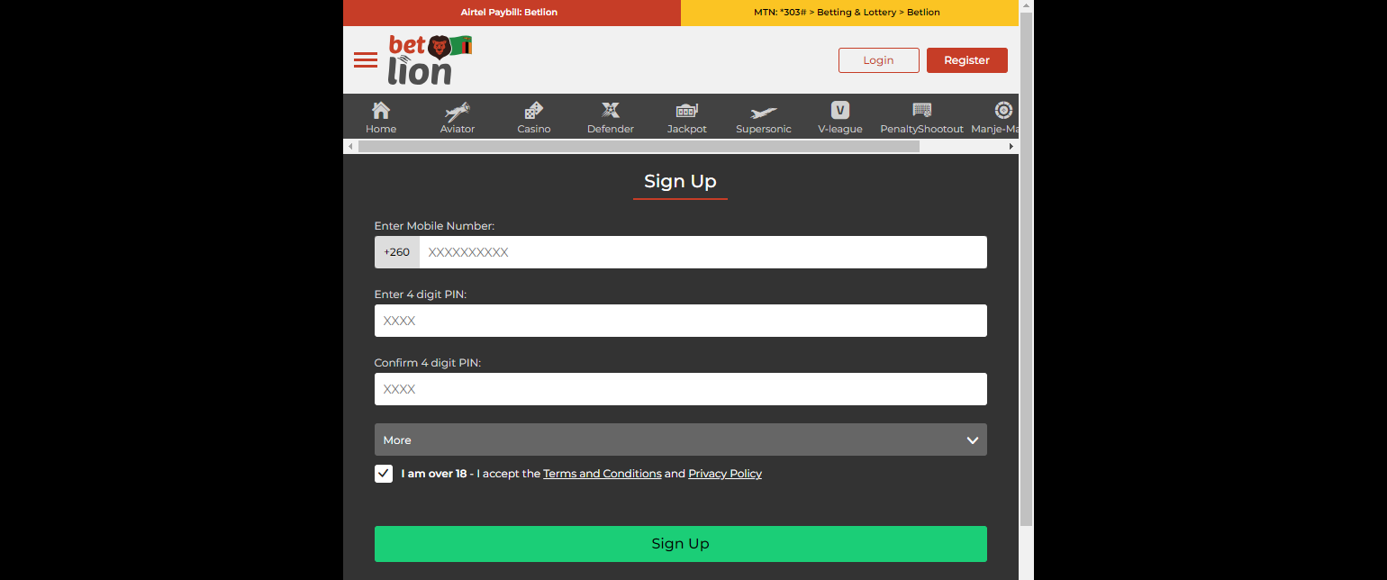 2. Sign up to a betting platform
