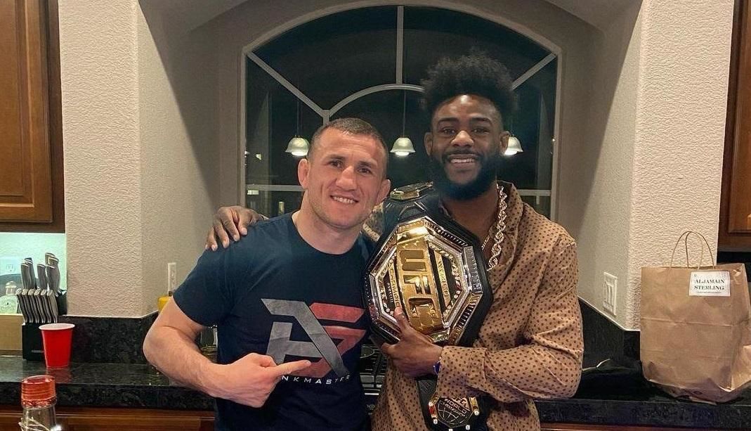 Merab Dvalishvili and Aljamain Sterling Merab Dvalishvili and Aljamain Sterling