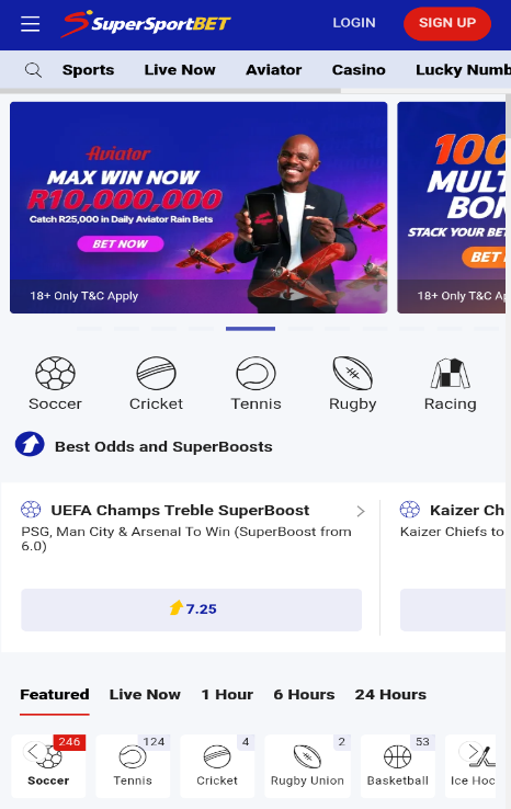 SuperSportBet iOS App Image
