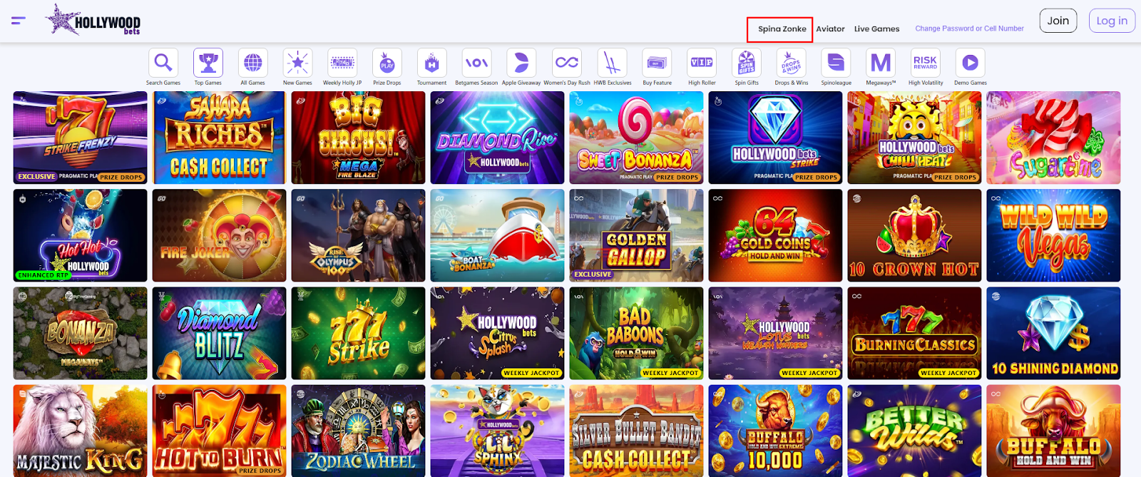 Click and Browse Available Slot Games