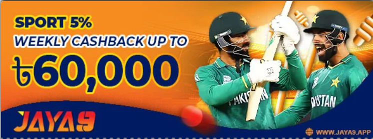 Jaya9 Sport Weekly Cashback Banner
