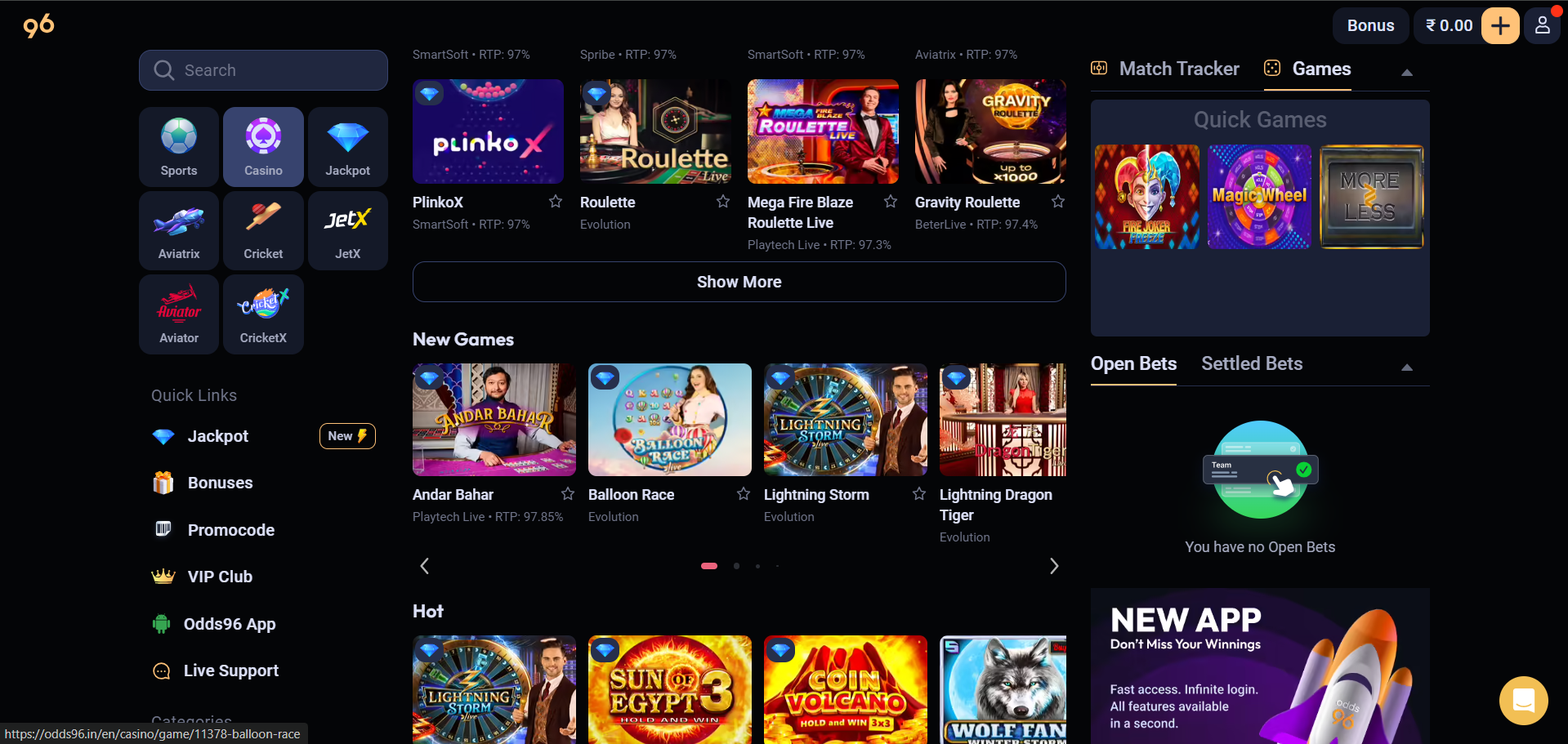 Odds96 account login Account login on Odds96