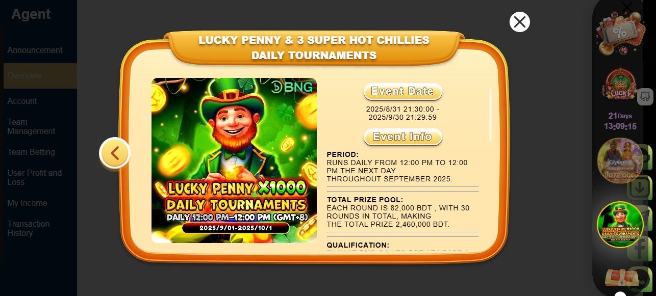 Daily Tournament on BajiOK