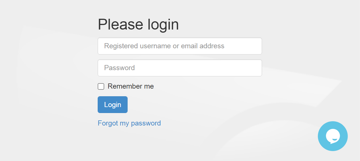 Image of the TabGold login page