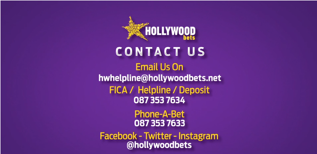 The Hollywoodbets Customer Support Channels Banner