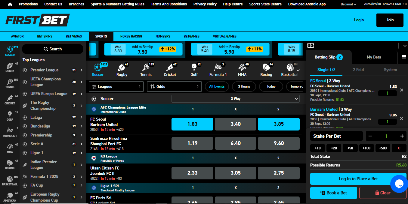 First Bet Sports Betting Banner