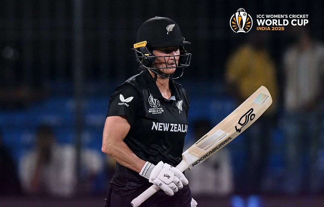 New Zealand skipper Sophie Devine's valiant ton in vain. @ICC/X