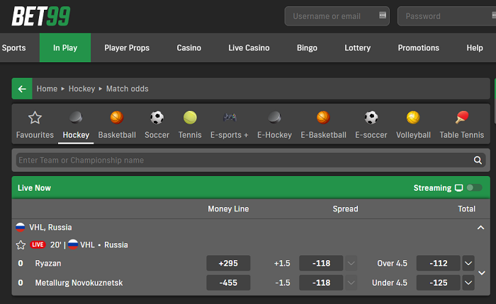 How to bet live on Bet99 during an ongoing game