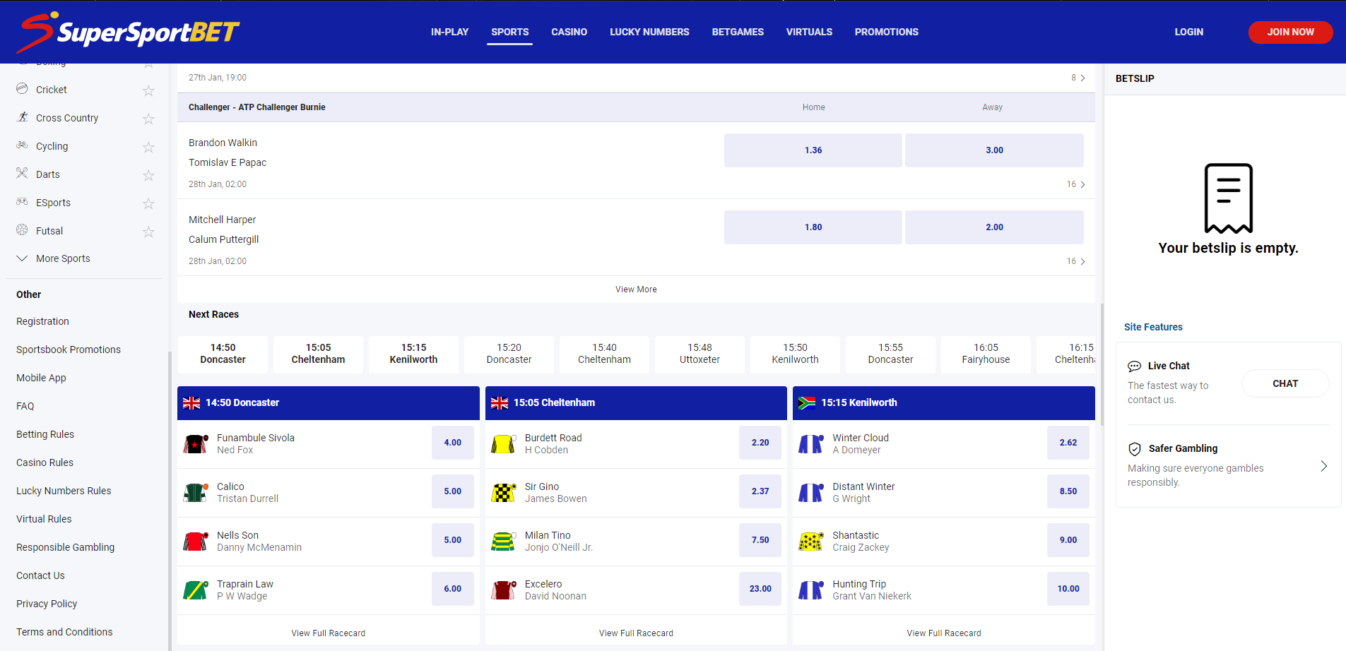 Supersportbet Features