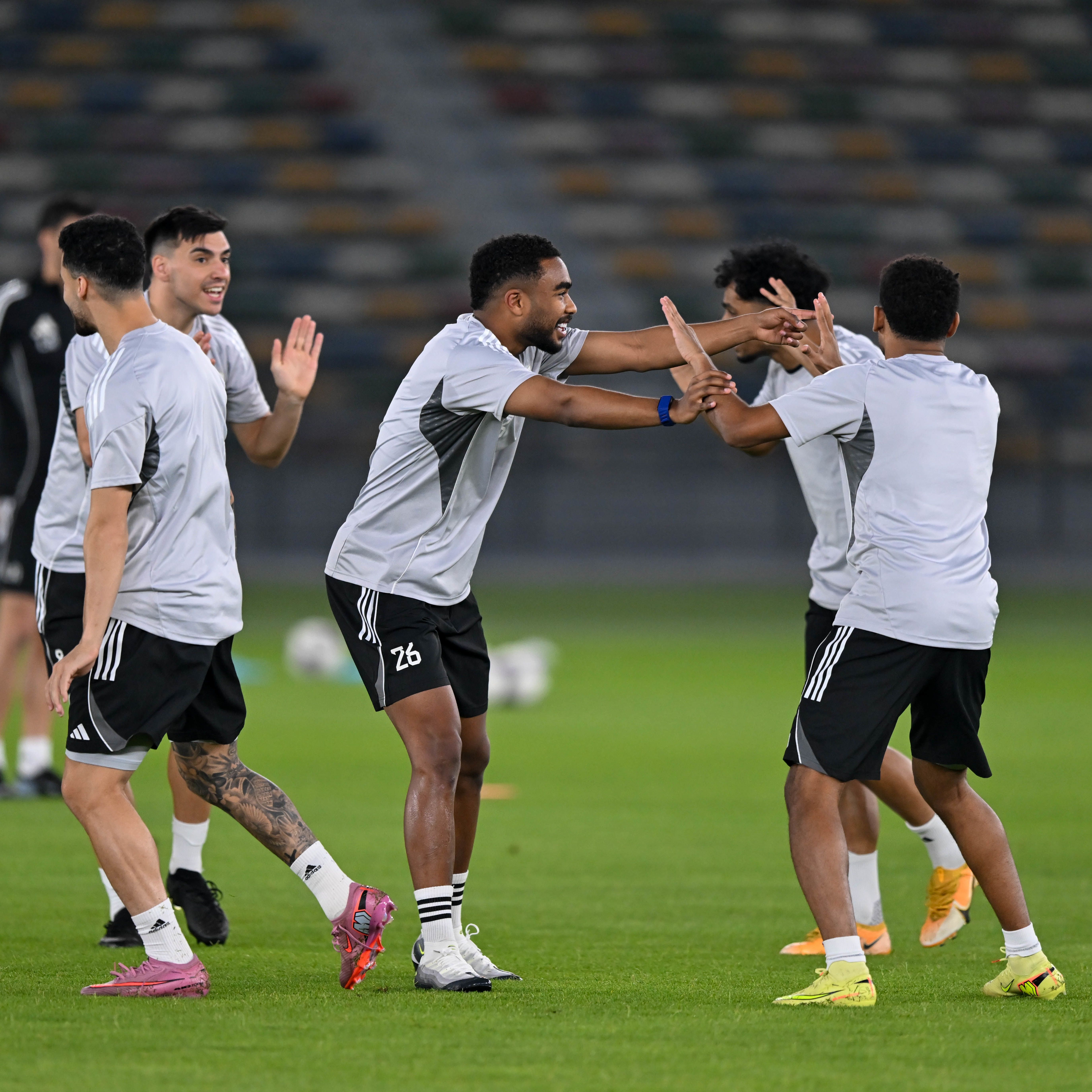 UAE team during a training session. @DSC
