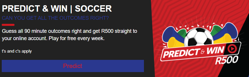 Predict and win R500 on Playbet promotion