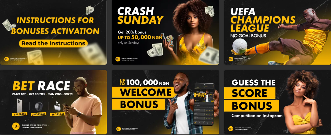 An image of the Melbet Bonuses & Promotions page