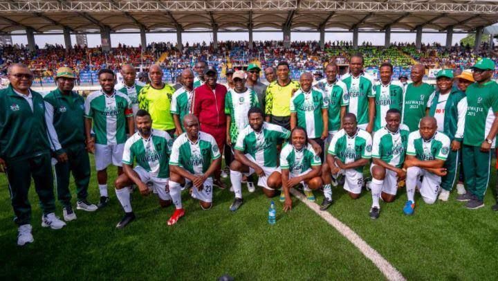 Novelty match in Lagos, Nigeria