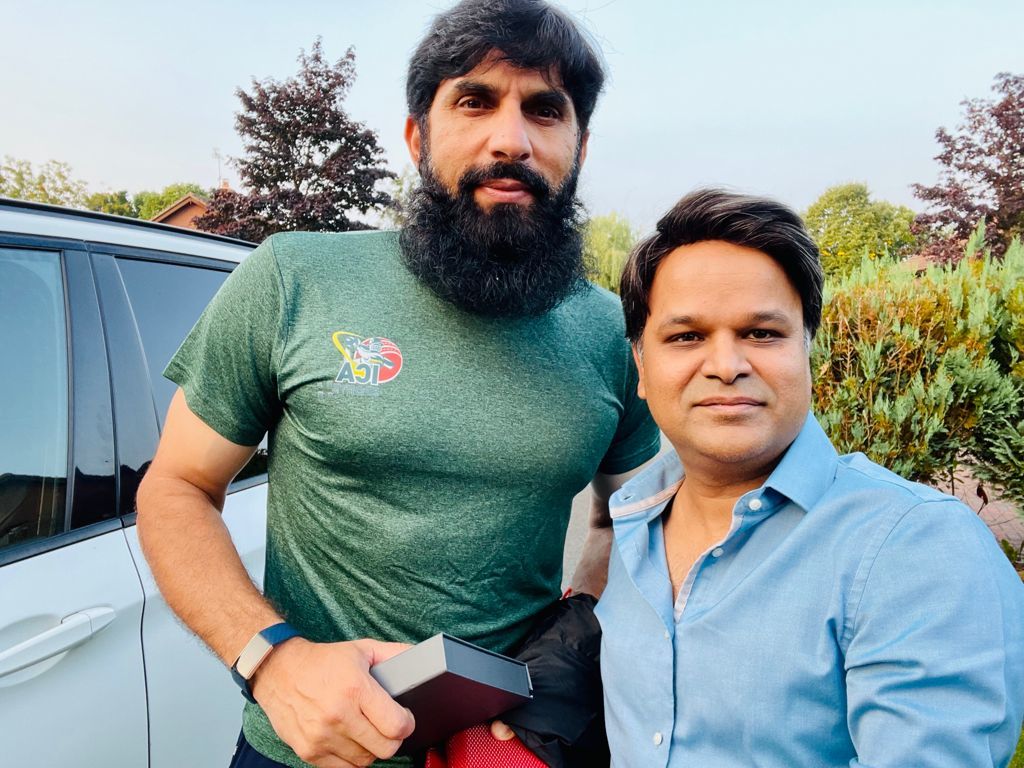 IN TROUBLES WATERS: Moghees Ahmed with Misbah-Ul-Haq. @captainmMisbah.com