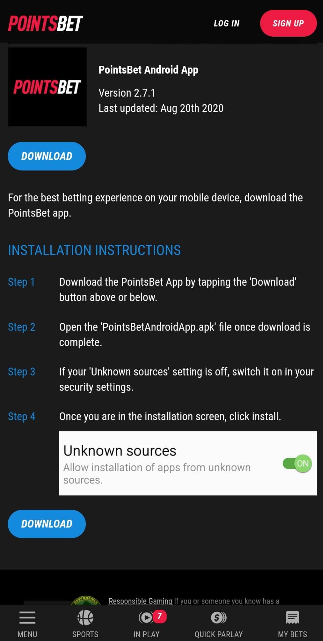 Pointsbet Mobile App for Android and iOS Download & Install Guide (2021)