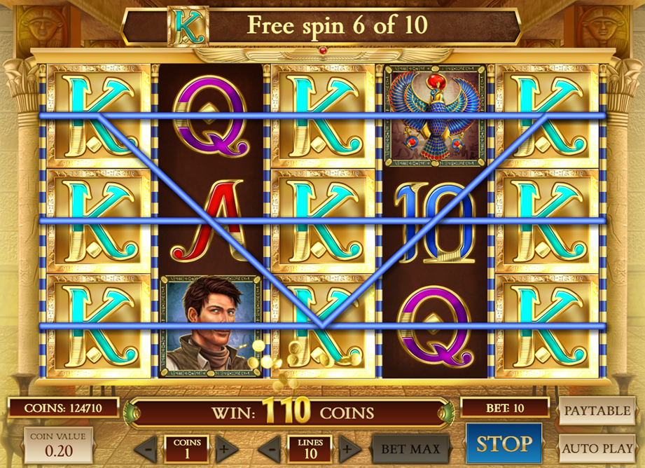 Símbolos y multiplicadores de Book of Dead Combinación múltiple de símbolos durante los giros gratuitos