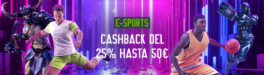 Cashback para apuestas a eSports de Codere España