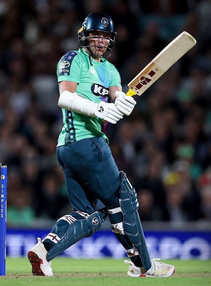 Sam Curran shines with bat. @The Hundred/X