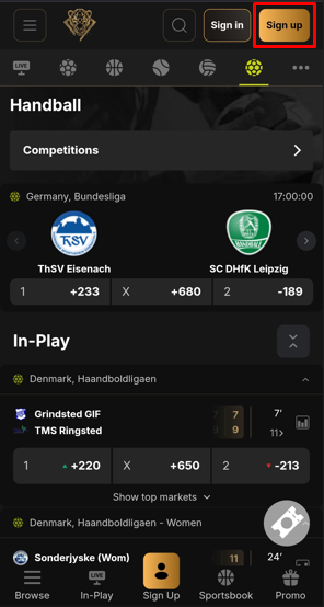 Pantherbet Mobile Version 