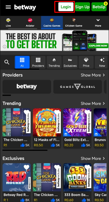  Betway App Login