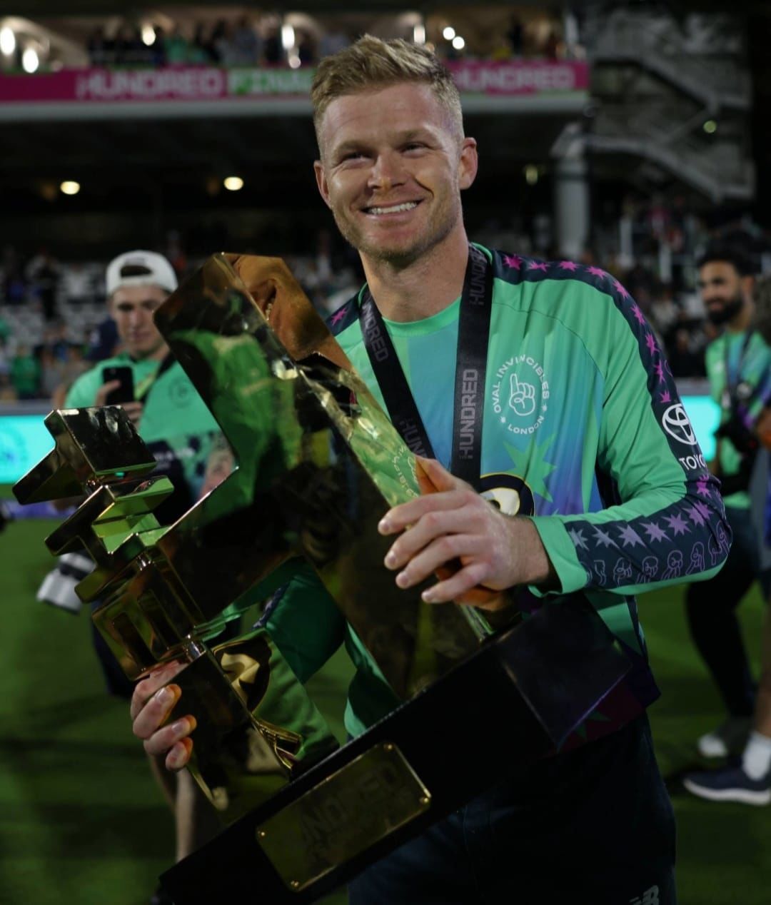 Oval Invincibles won their third title in a row in the Men's Hundred. @ The Hundred/X