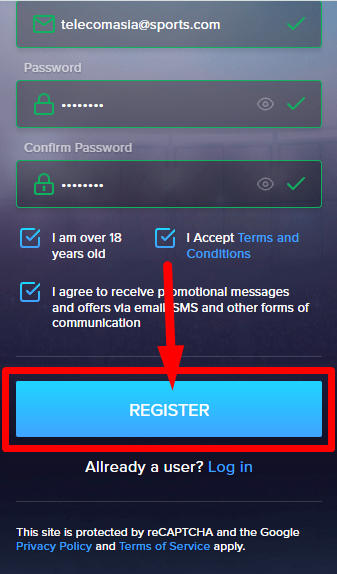 Mozzartbet Registration Process image