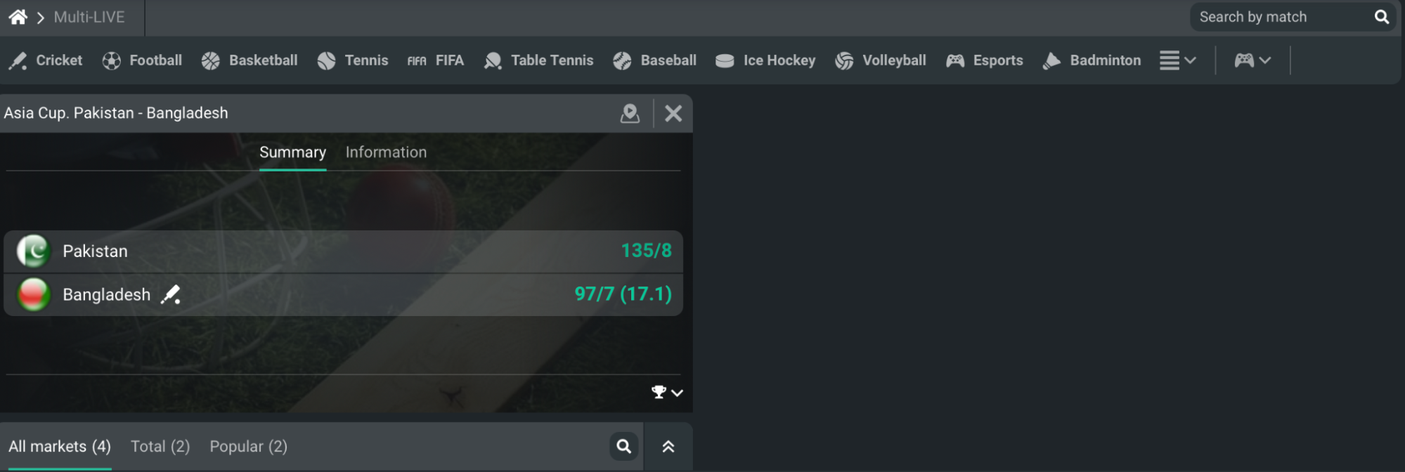 Live Betting Planbet