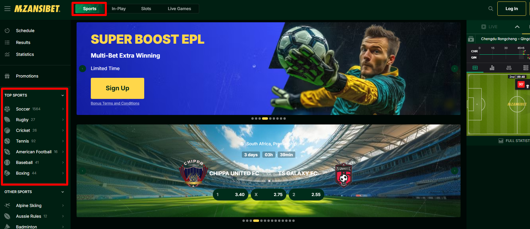 Mzansibet Sports Betting Mzansibet Sportsbook