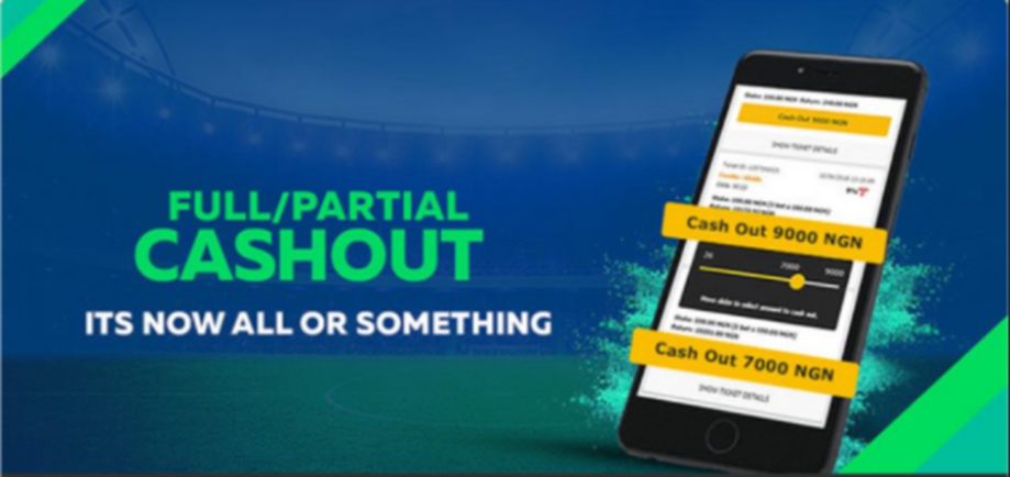 Full/ partial Cashout Option on SureBet247