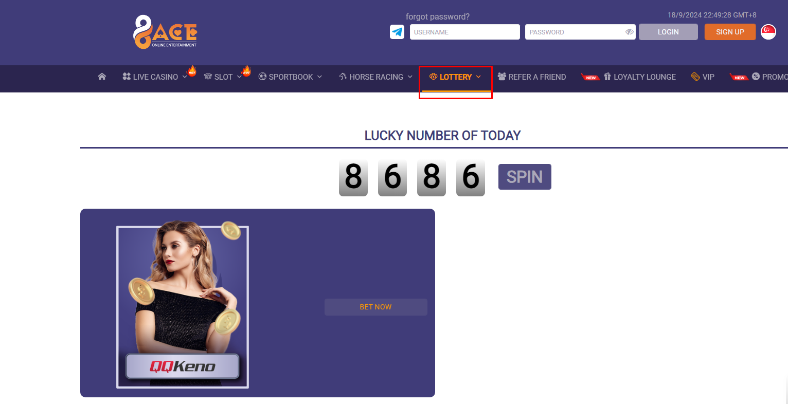 96Ace Lottery 96Ace Asia Lottery