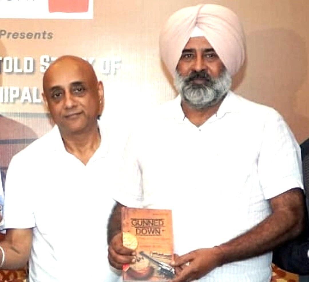 Pargat Singh at the launch of book "Gunned Down: The Rise & Fall of Prithipal Singh – Indian Hockey’s Penalty King"