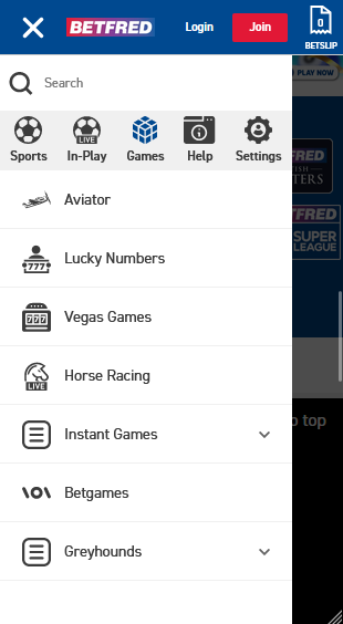 Betfred Mobile Version Image