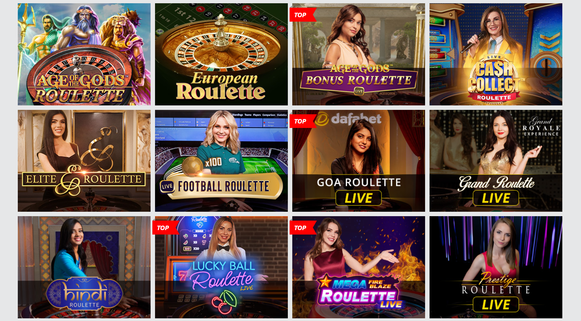 Dafabet Casino games