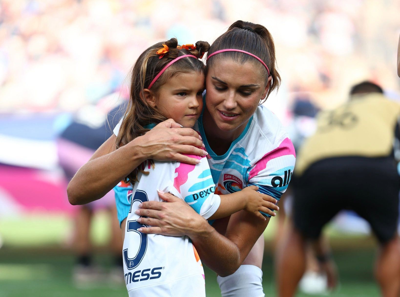 Alex Morgan y su hija Charlie Alex Morgan y su hija Charlie.