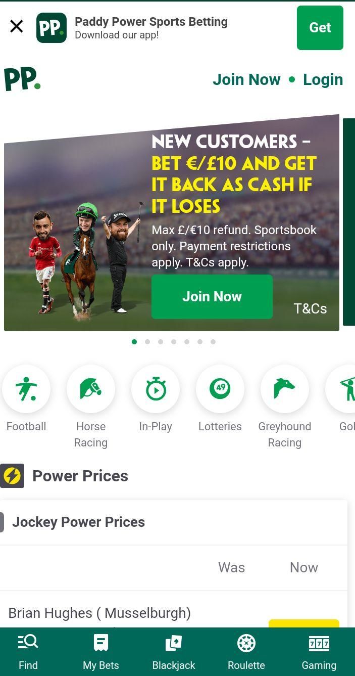 Paddy Power beat the drop