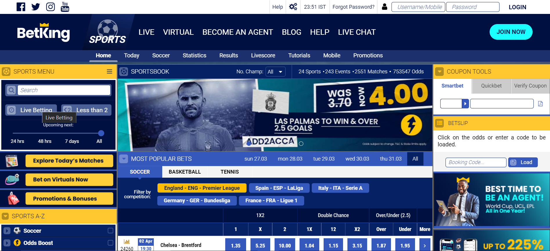 Betking online sportsbook betting homepage A description of the payment methods provided by Betking