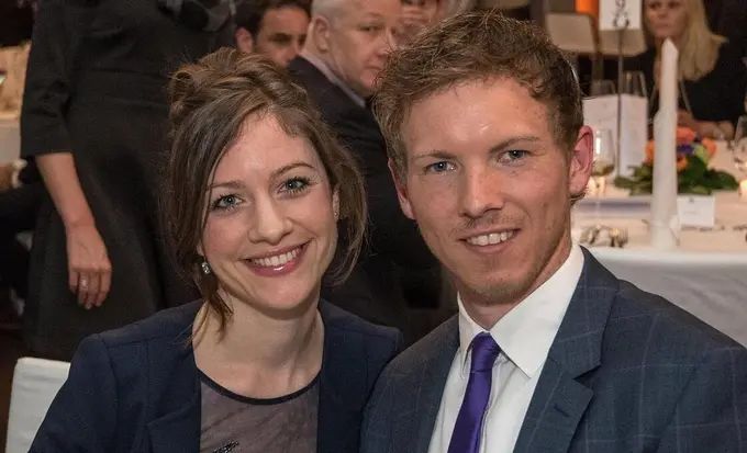 Julian Nagelsmann with his former wife