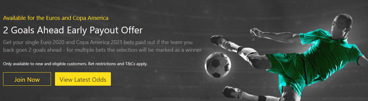 Bet365 2goals Ahead offer