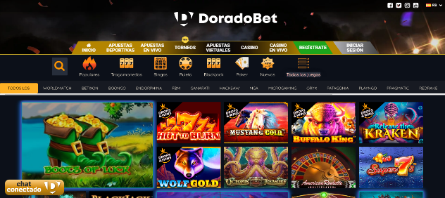 Juegos y casino de DoradoBet.