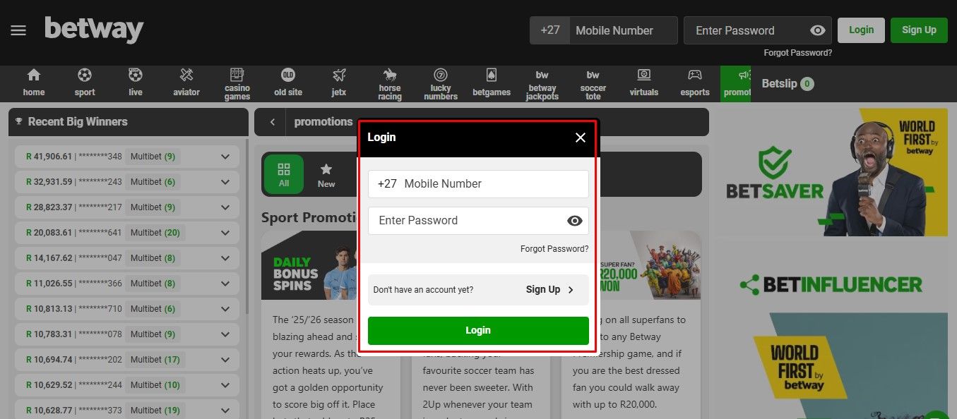 Betway Registration