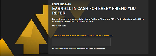 Refer and Earn promotion Get paid to get people to join Betfair Nigeria