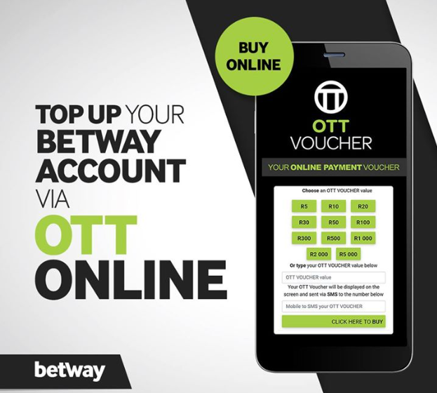 An image of the Betway OTT voucher page