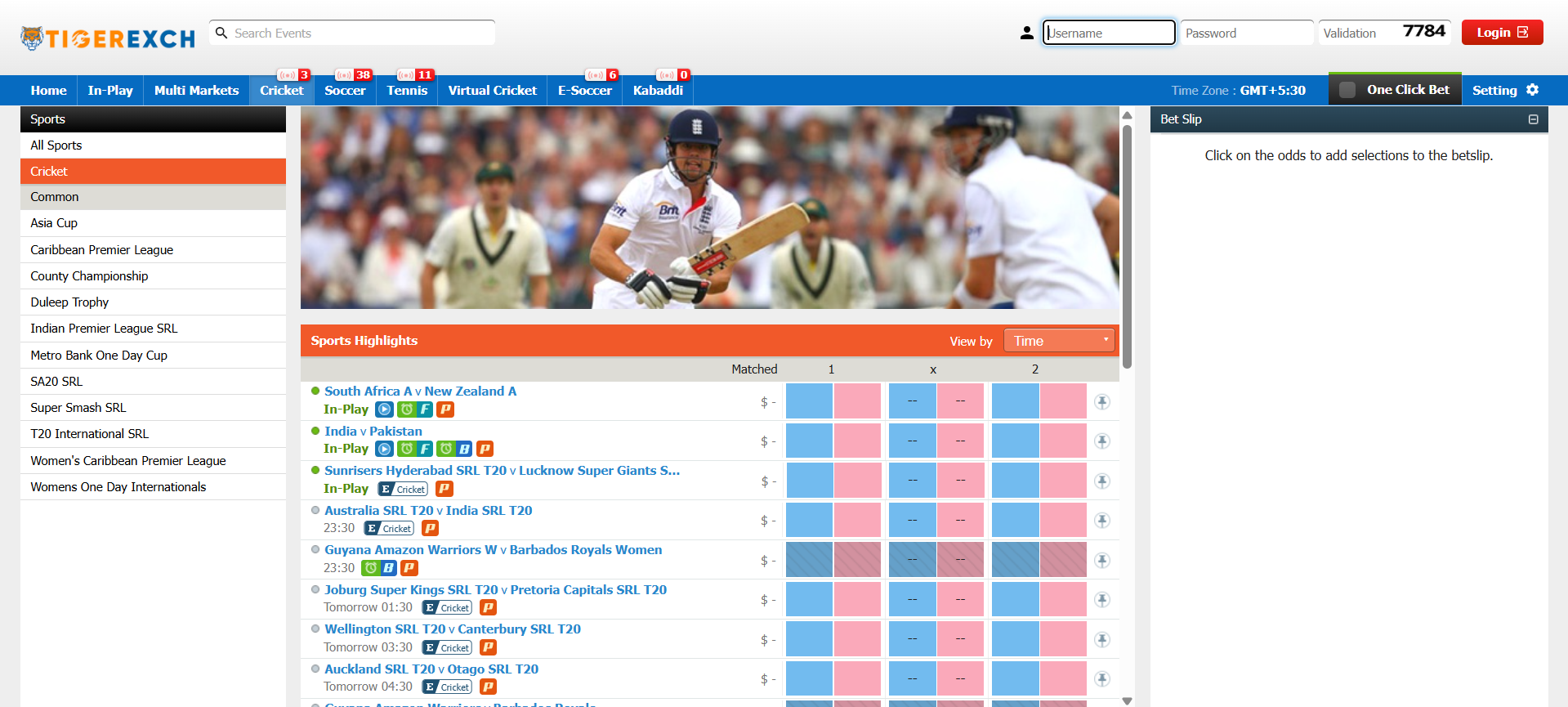 Sports exchange at TigerExch Exchange of TigerExch