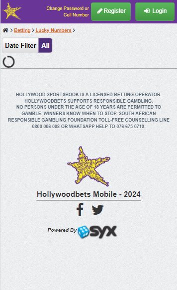 Hollywoodbets Mobile Version Image