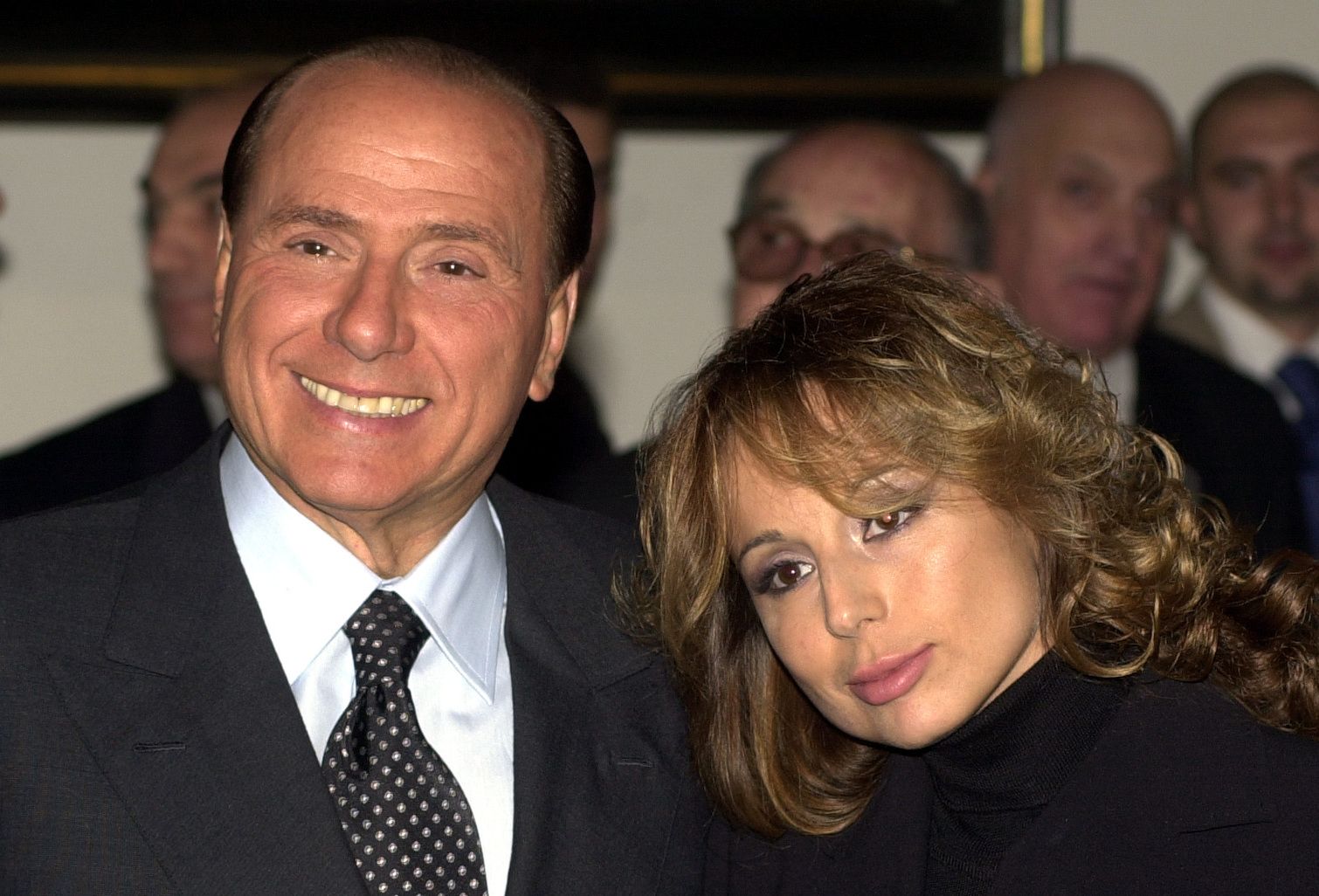 Silvio Berlusconi with his first wife