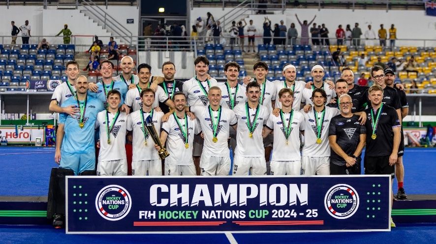 File photo of New Zealand team with the Nations Cup.