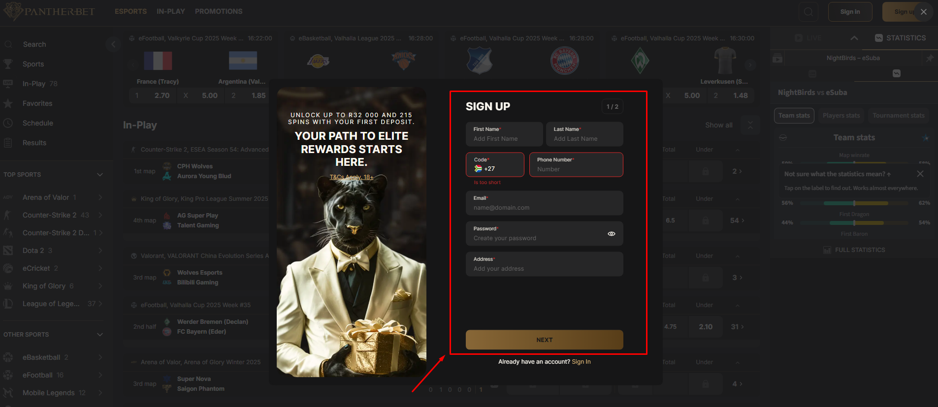 Enter Your Personal Details