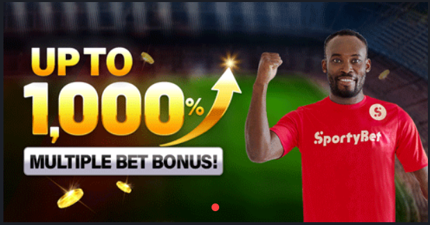 Sportybet 1000% Multiple Bet Bonus Banner