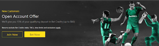 Bet365 promotion page